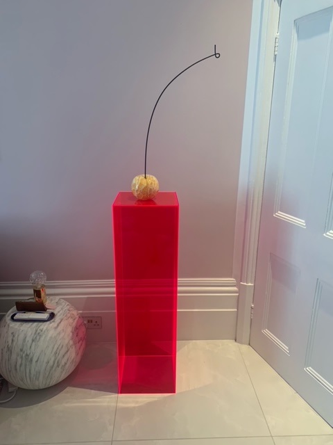 coloured Perspex acrylic plinth fabrication sculpture display